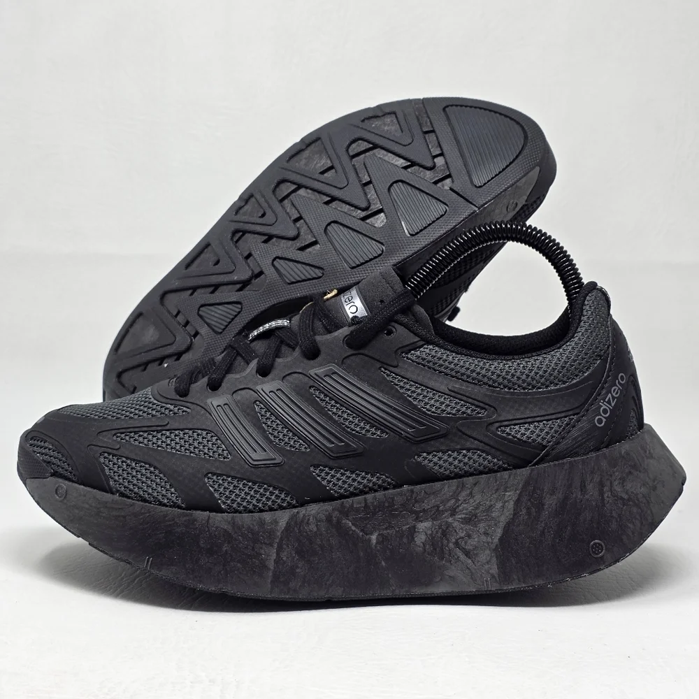 Adidas Adizero Aruku J Sneakers Mesh Black Carbon Iron JR4061 Boys Size 5.5 New